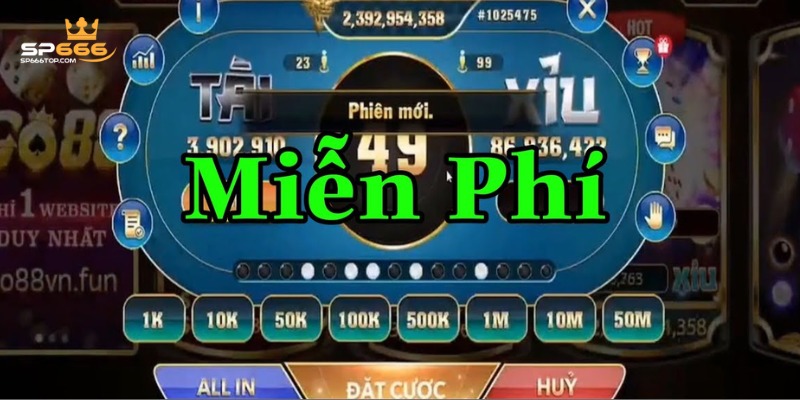 Hướng dẫn  chơi tài xỉu SP666 cực hot